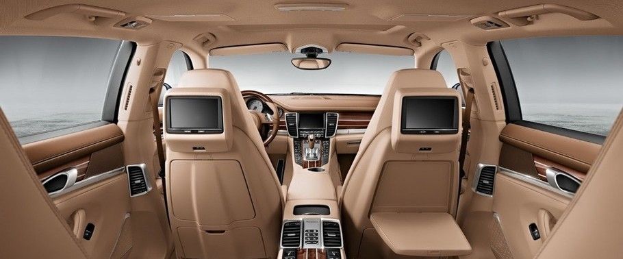 Rear Seat Entertainment of Porsche Panamera Diesel