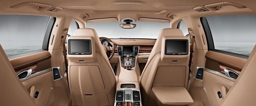 Rear Seat Entertainment of Porsche Panamera Diesel