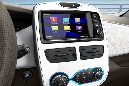 Front AC Controls of Renault Zoe