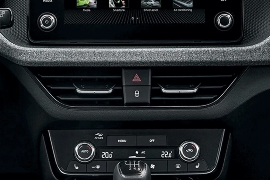 Front AC Controls of Skoda Kamiq