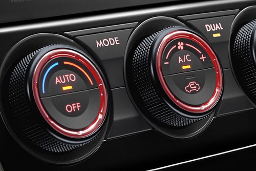 Side AC Controls of Subaru WRX STI
