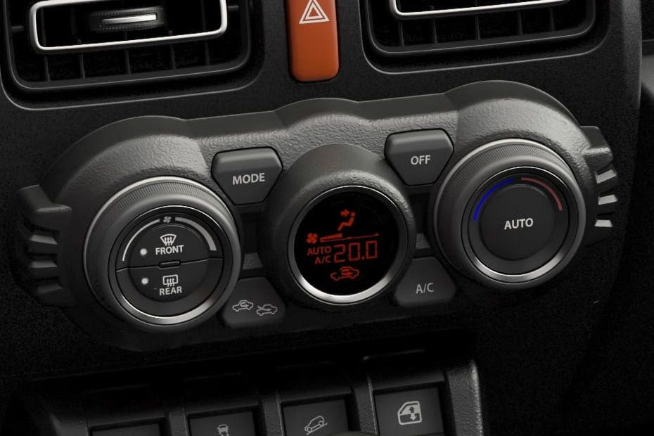 Front AC Controls of Suzuki Jimny 5 Door