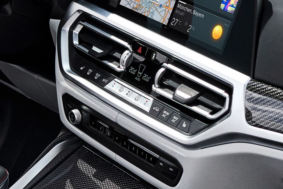Front AC Controls of BMW M4 Convertible