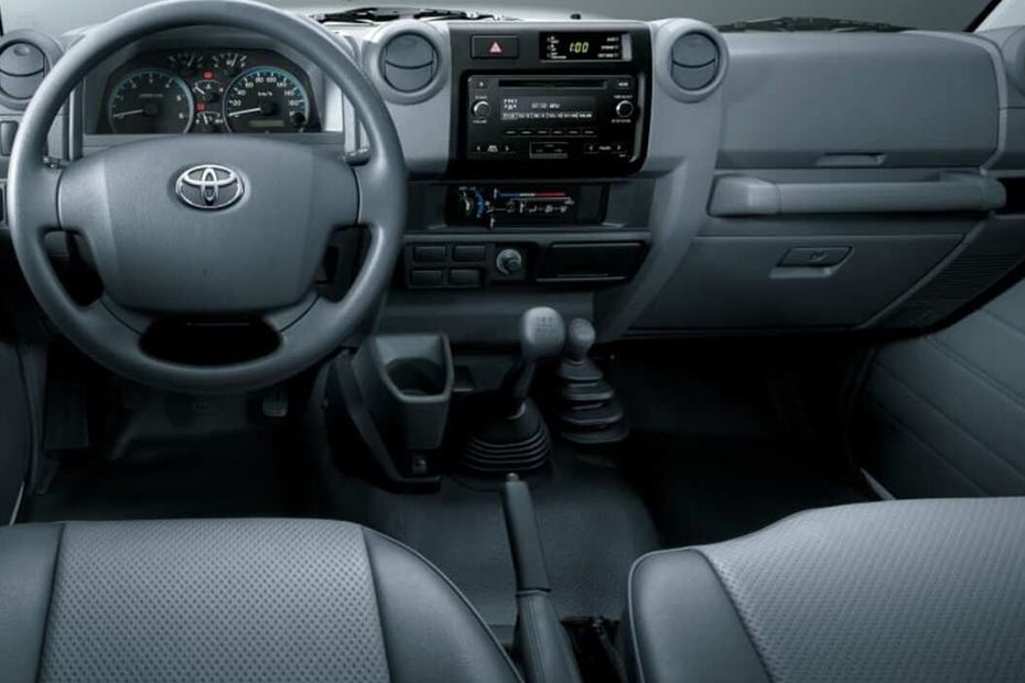 Dashboard View of Land Cruiser Pick Up