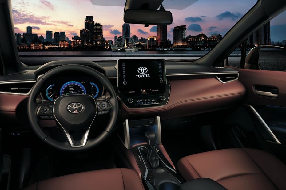 Dashboard View of Corolla Cross Hybrid (2023-2024)