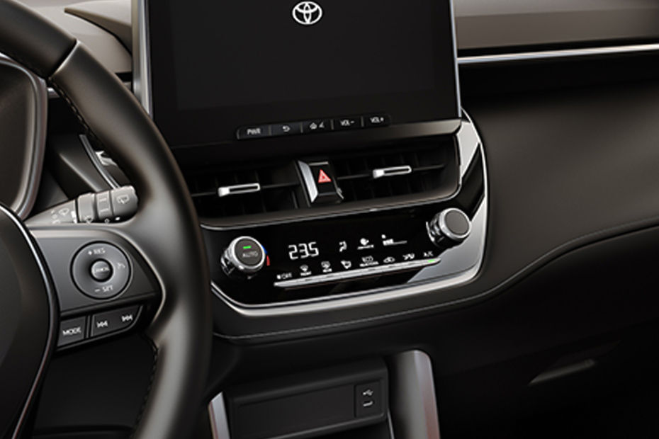Front AC Controls of Toyota Corolla Cross Hybrid