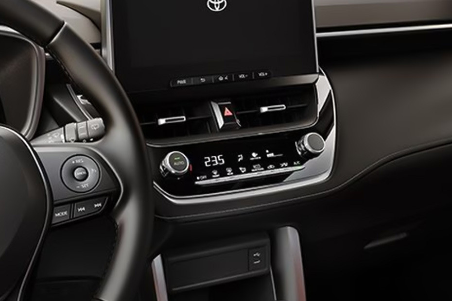 Front AC Controls of Toyota Corolla Cross