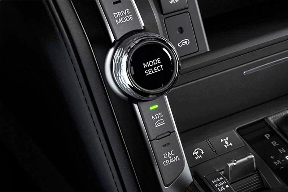Center Controls of Toyota Land Cruiser Hybrid