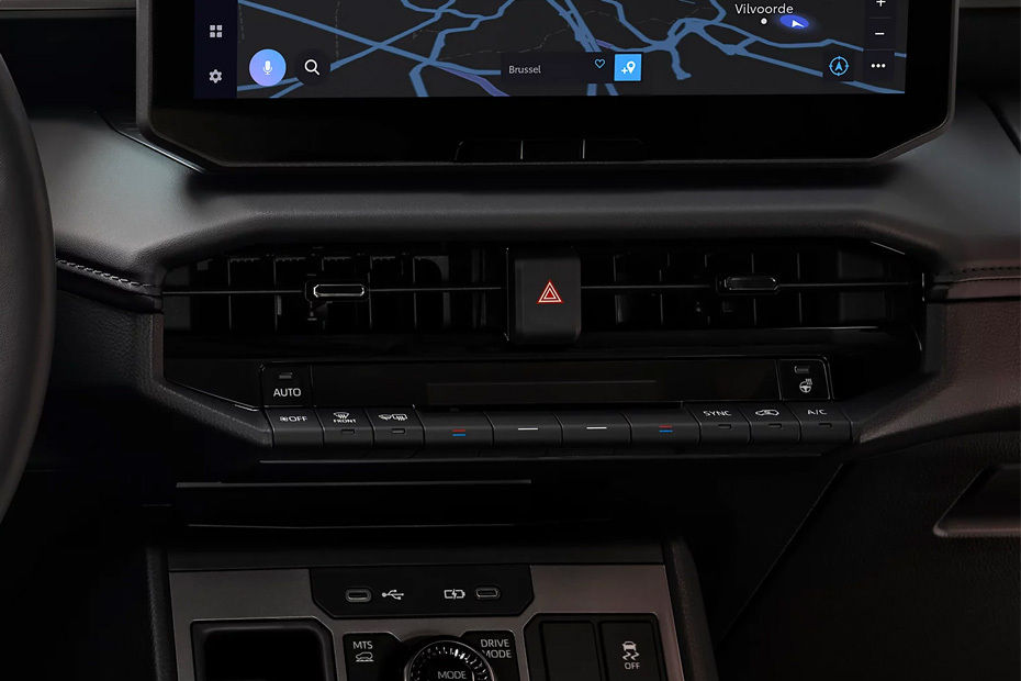 Front AC Controls of Toyota Hilux BEV