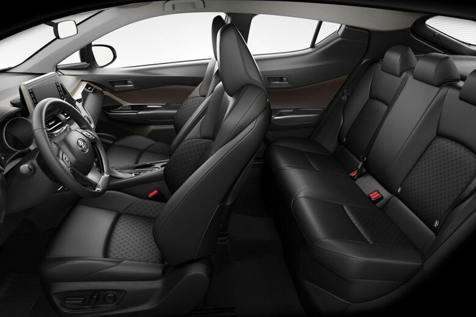 Toyota C-HR HEV Front And Rear Seats Together