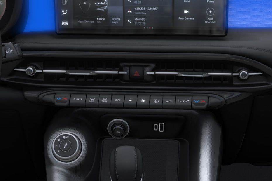 Front AC Controls of Alfa Romeo Tonale