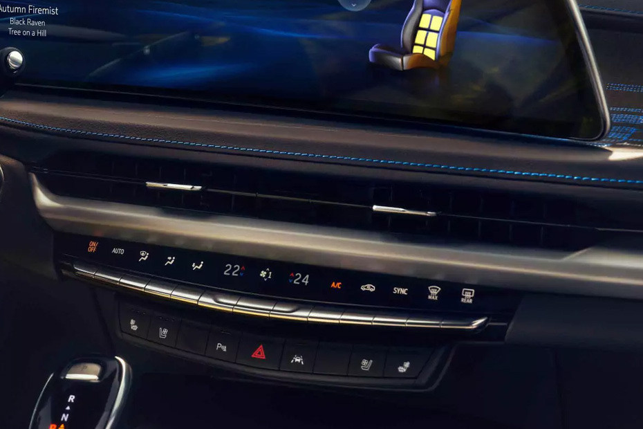 Front AC Controls of Cadillac XT4