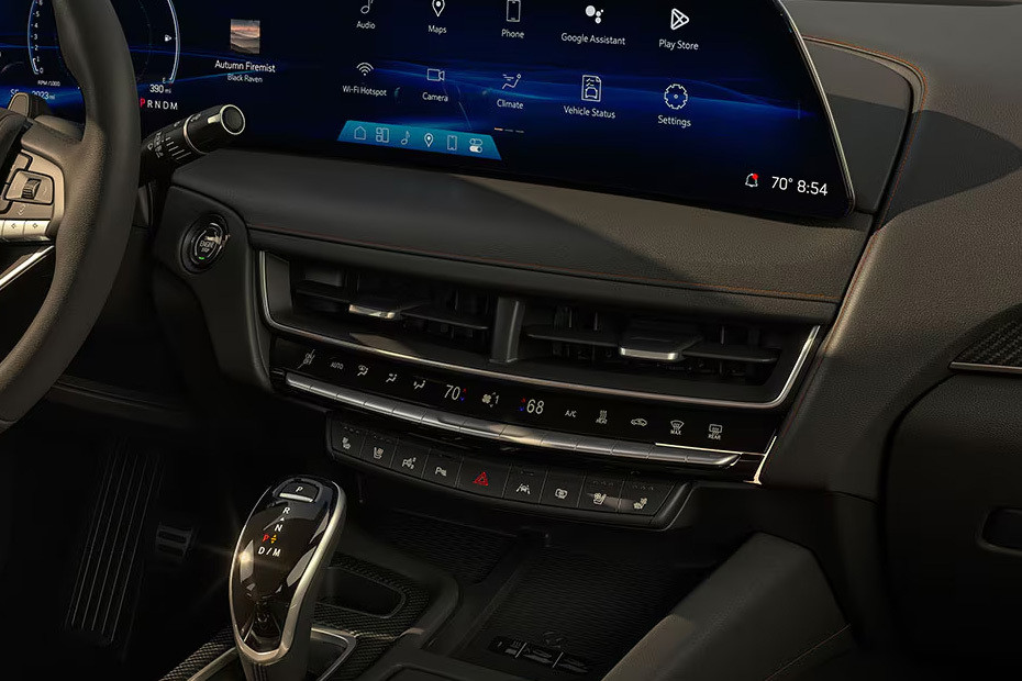 Front AC Controls of Cadillac CT5