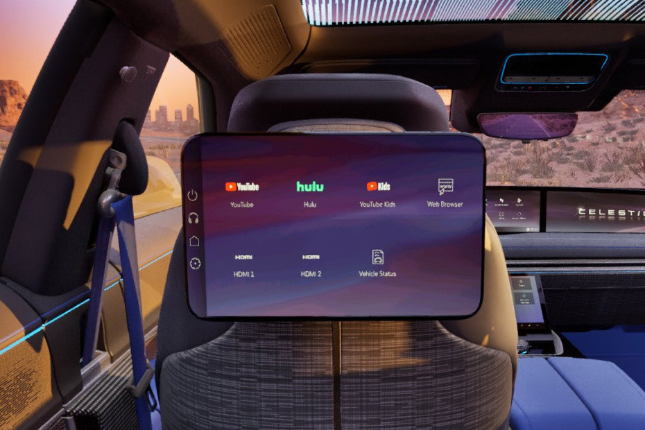 Rear Seat Entertainment of Cadillac CELESTIQ	