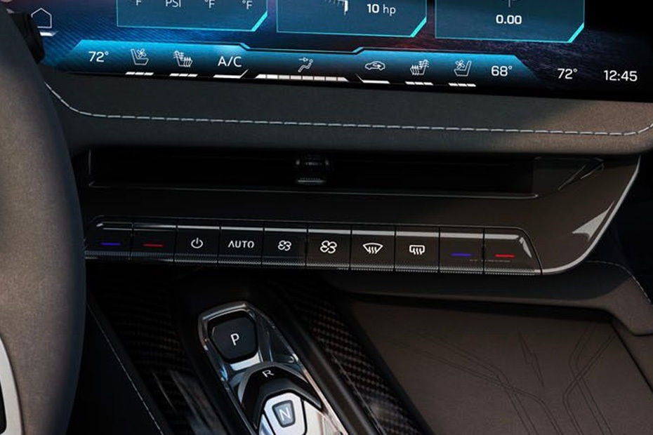 Front AC Controls of Chevrolet Corvette Z06 2026