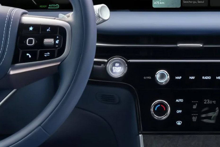 Genesis EV G 80 Engine Start Stop Button