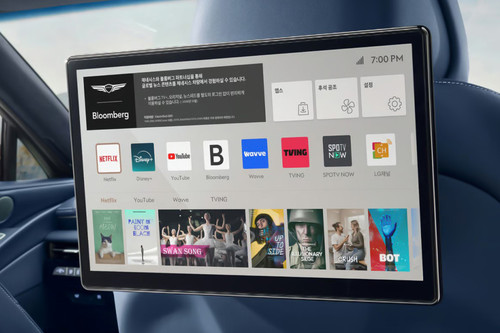 Rear Seat Entertainment of Genesis EV G 80