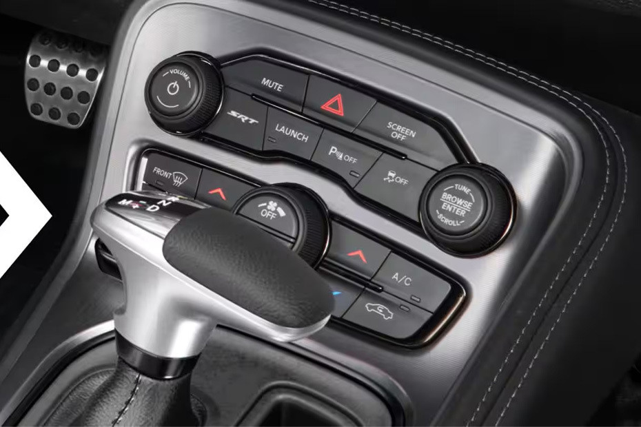 Front AC Controls of Dodge Challenger