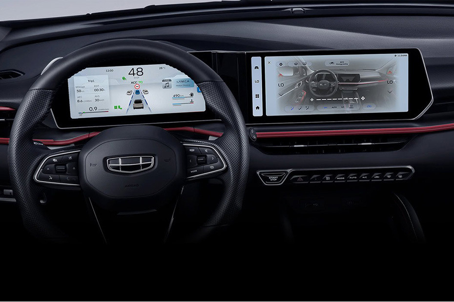 Dashboard View of Coolray (2023-2024)