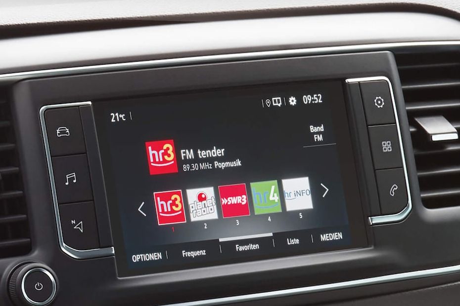 Zafira Life touch screen