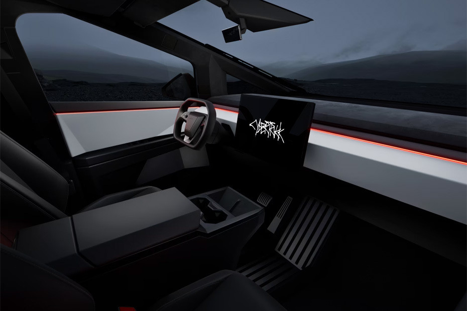 Dashboard View of Cybertruck