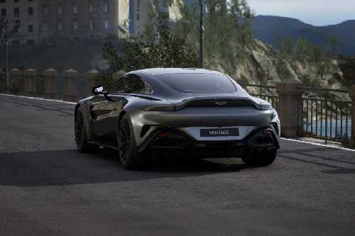 Rear Cross Side View of Aston Martin Vantage