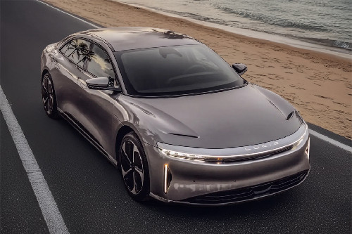 Lucid AIR Front Cross Side View