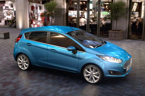 Ford Fiesta Front Cross Side View
