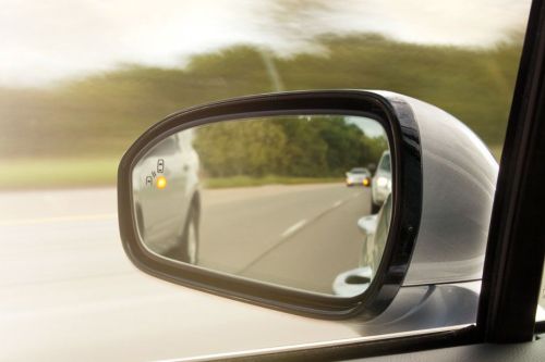 Ford Fusion Drivers Side Mirror Rear Angle