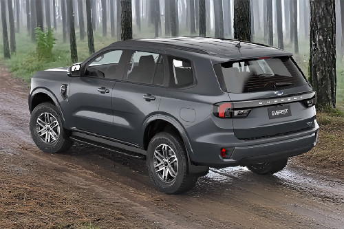 Rear Cross Side View of Ford Everest