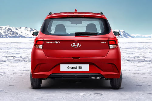 Full Rear View of Hyundai Grand i10