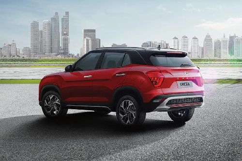Rear Cross View of Hyundai Creta (2023-2024)