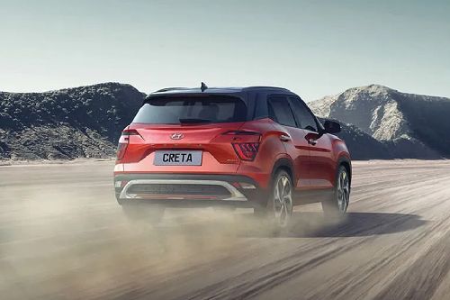Rear Medium View of Hyundai Creta (2023-2024)