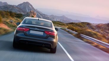 Full Rear View of Jaguar XE Portfolio