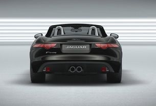 Full Rear View of Jaguar F Type R Convertible