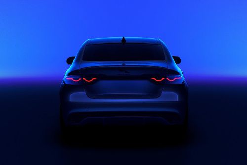 Full Rear View of Jaguar XF