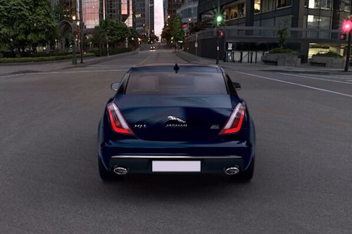 Full Rear View of Jaguar XJ