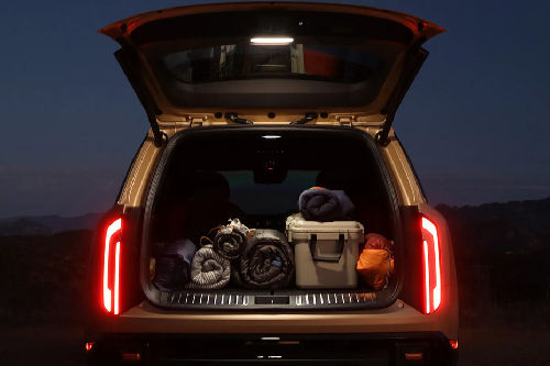 Trunk Open Closer View of Telluride Hybrid