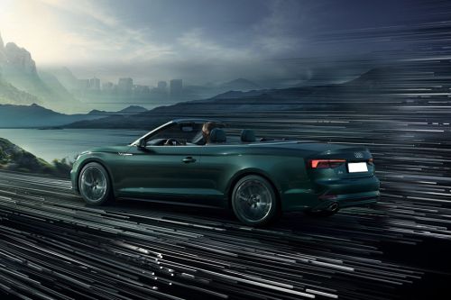 Rear Cross Side View of Audi A5 Cabriolet