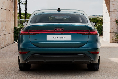 Full Rear View of Audi A6 E-tron