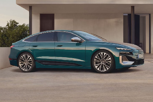 A6 E-tron Rear Medium Side View