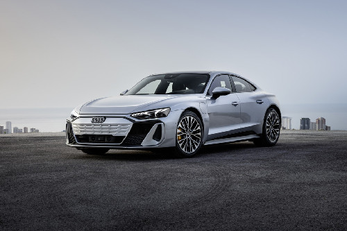 S E-Tron GT Front angle low view