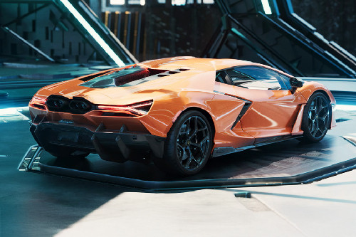 Revuelto Rear angle view