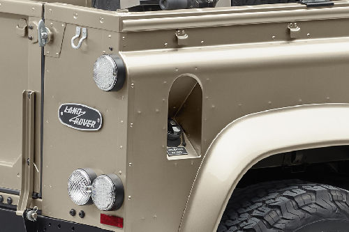 Exhaust Pipe of Land Rover Classic Defender