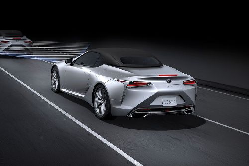 Rear Cross Side View of Lexus LC 500