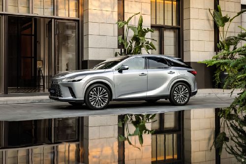 Rear Cross View of Lexus RX Hybrid