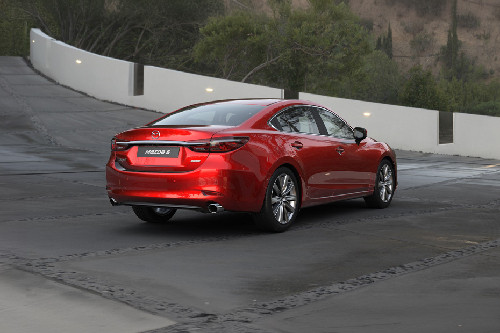 6 Sedan Rear angle view