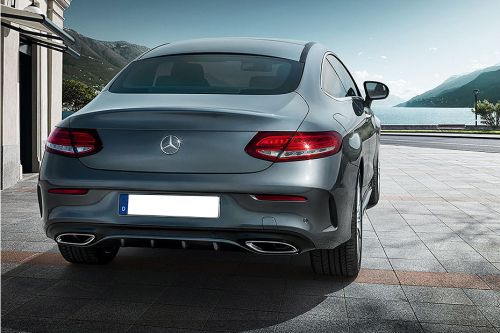 Rear Medium View of Mercedes-Benz C-Class Coupe