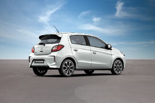 Rear Cross Side View of Mitsubishi Mirage