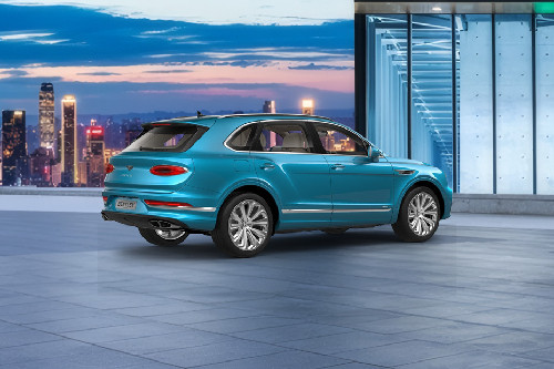 Bentayga Rear angle view
